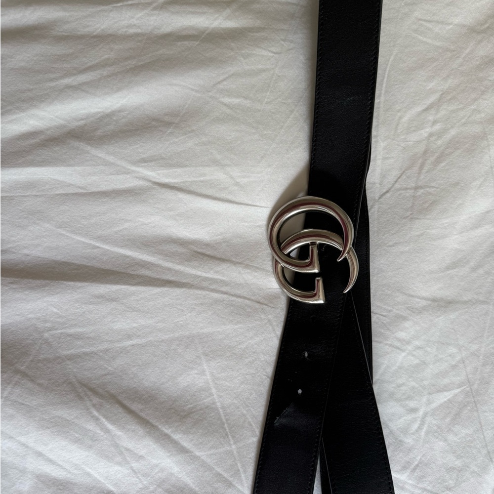 Gucci Marmont Belt in black and silver - Picture 6 of 10